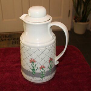 Thermos Carafe - Phoenix Plastic Floral Hot or Cold Beverages